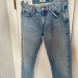 Agolde Light Blue Straight Leg Jeans